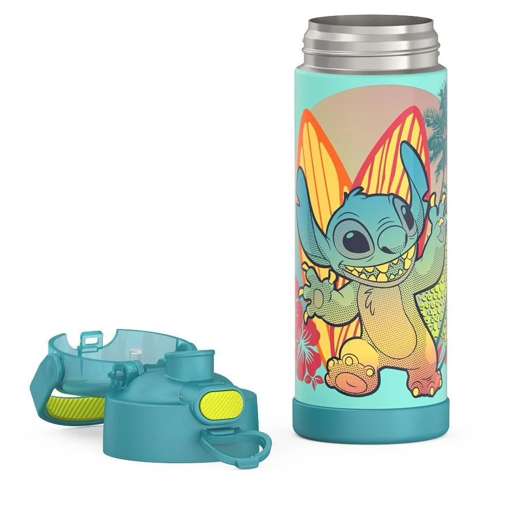 16oz FUNTAINER® WATER BOTTLE DISNEY STITCH NEW